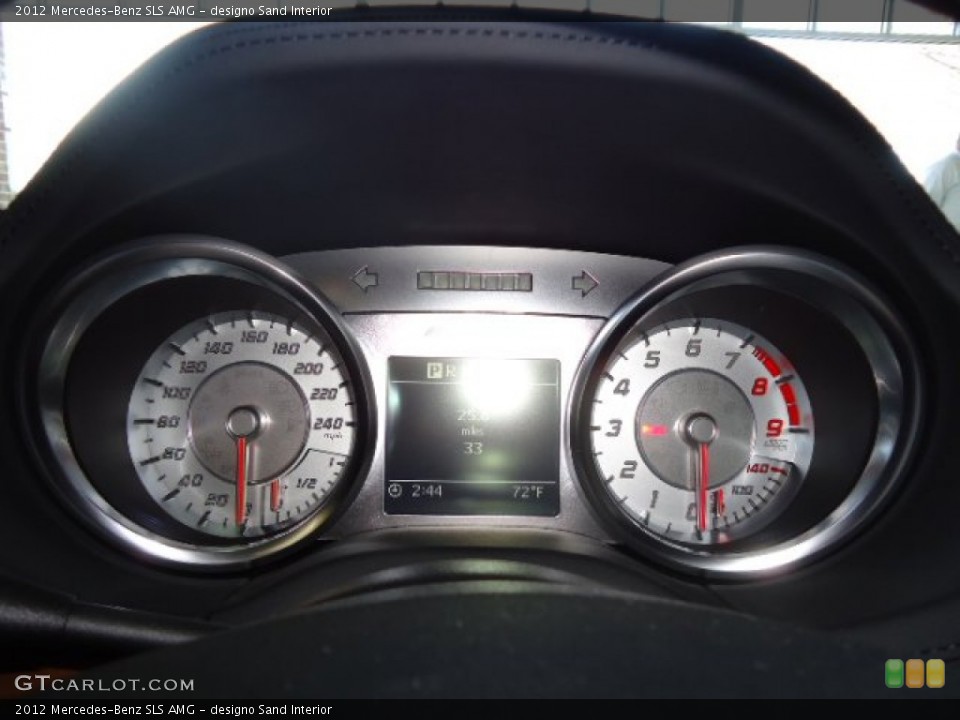 designo Sand Interior Gauges for the 2012 Mercedes-Benz SLS AMG #61685428