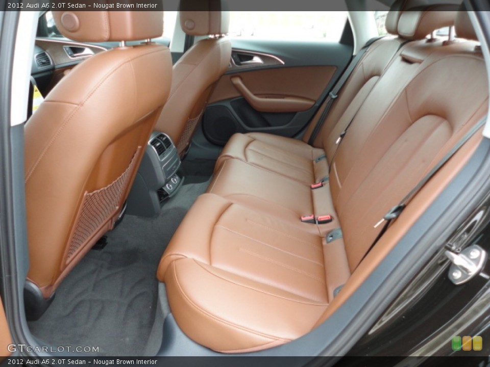 Nougat Brown Interior Rear Seat for the 2012 Audi A6 2.0T Sedan #61686519