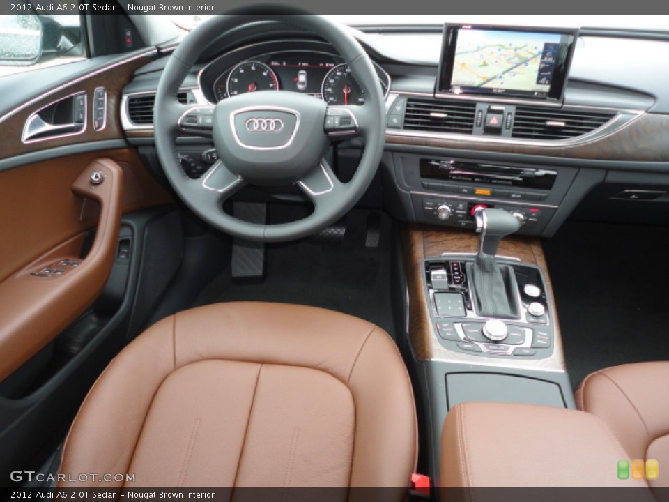 Nougat Brown Interior Dashboard for the 2012 Audi A6 2.0T Sedan #61686528