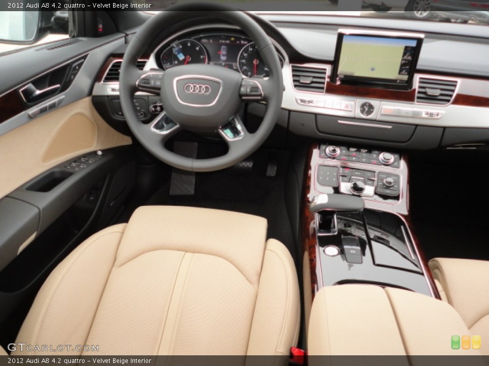 Velvet Beige Interior Dashboard for the 2012 Audi A8 4.2 quattro #61686685