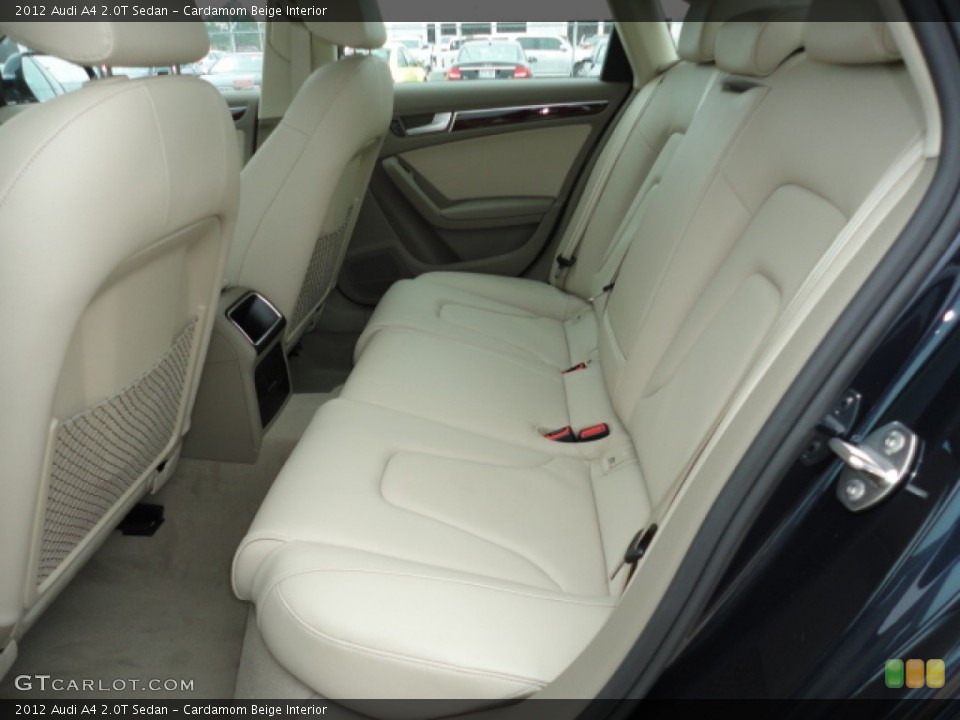 Cardamom Beige Interior Rear Seat for the 2012 Audi A4 2.0T Sedan #61686761