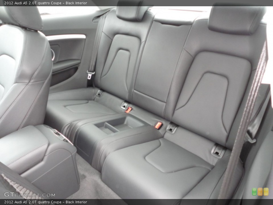 Black Interior Rear Seat for the 2012 Audi A5 2.0T quattro Coupe #61687047
