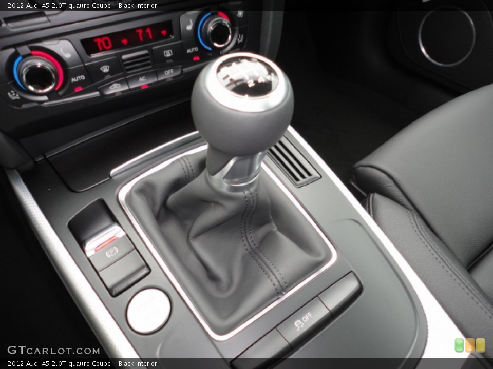 Black Interior Transmission for the 2012 Audi A5 2.0T quattro Coupe #61687077