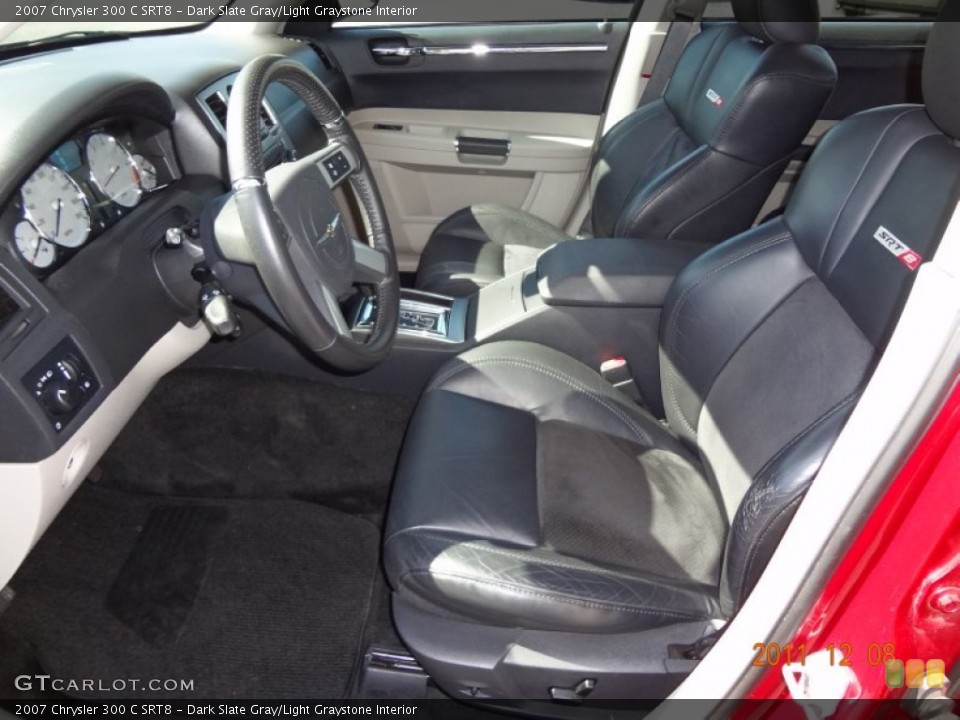Dark Slate Gray/Light Graystone Interior Front Seat for the 2007 Chrysler 300 C SRT8 #61687290