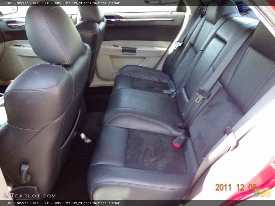 Dark Slate Gray/Light Graystone Interior Rear Seat for the 2007 Chrysler 300 C SRT8 #61687302