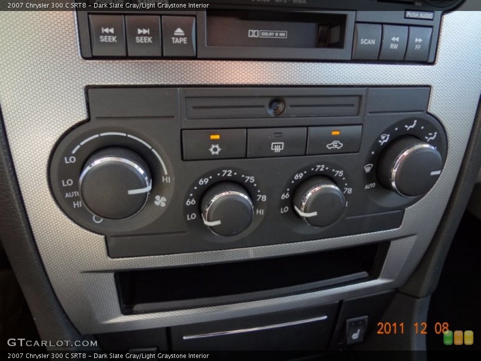Dark Slate Gray/Light Graystone Interior Controls for the 2007 Chrysler 300 C SRT8 #61687464