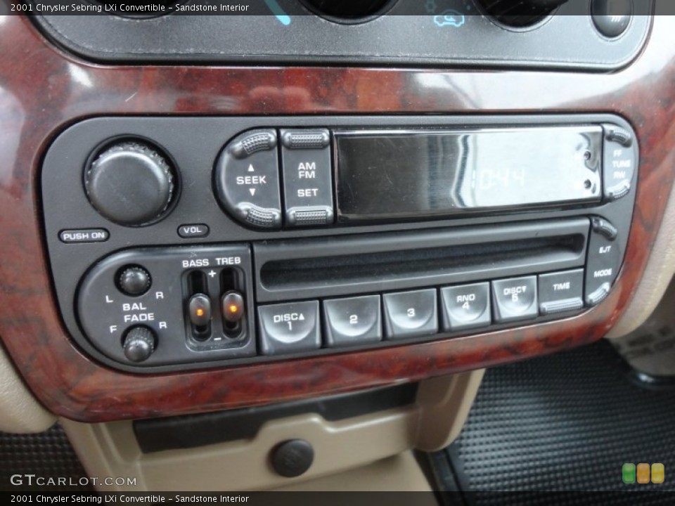 Sandstone Interior Audio System for the 2001 Chrysler Sebring LXi Convertible #61687679