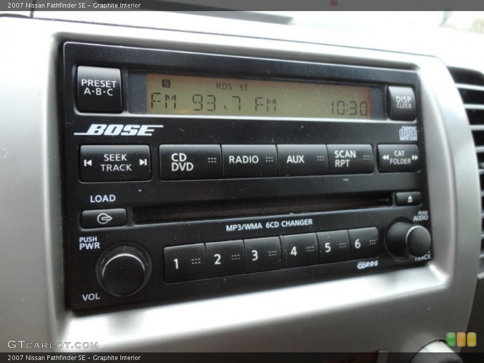 Graphite Interior Audio System for the 2007 Nissan Pathfinder SE #61688314