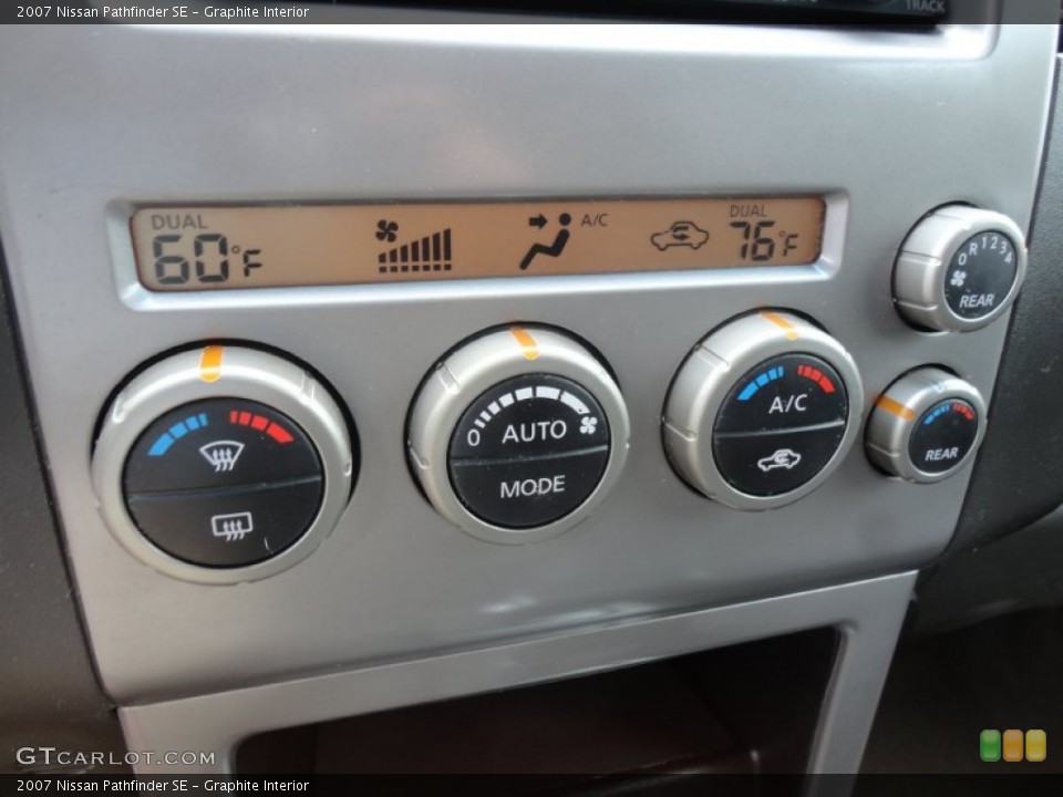 Graphite Interior Controls for the 2007 Nissan Pathfinder SE #61688319