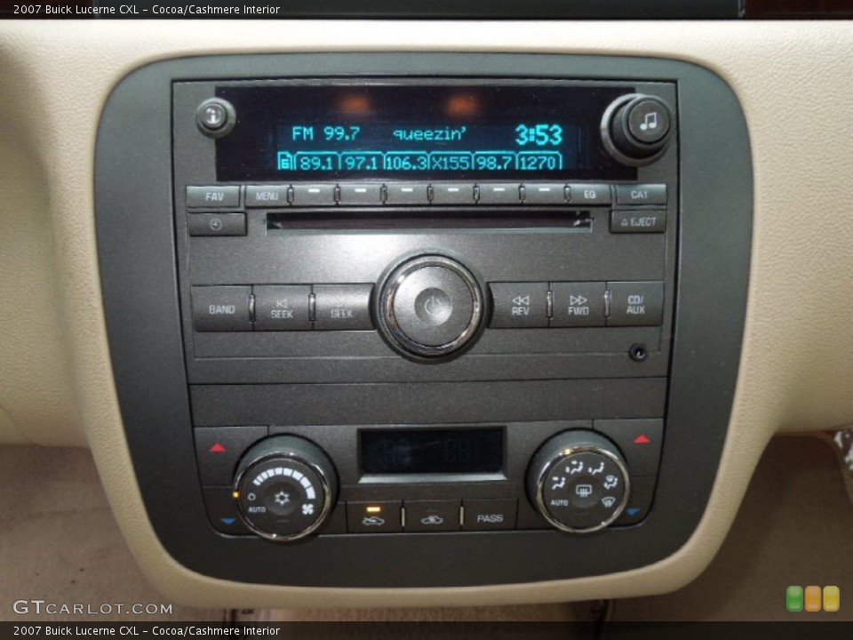 Cocoa/Cashmere Interior Audio System for the 2007 Buick Lucerne CXL #61689489