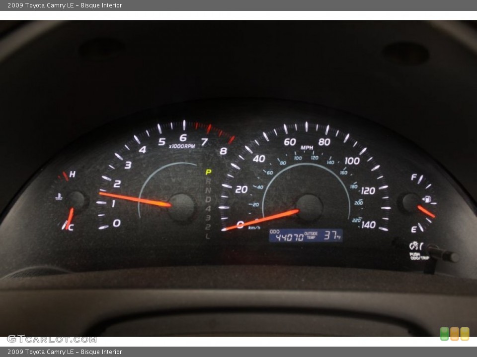 Bisque Interior Gauges for the 2009 Toyota Camry LE #61692768