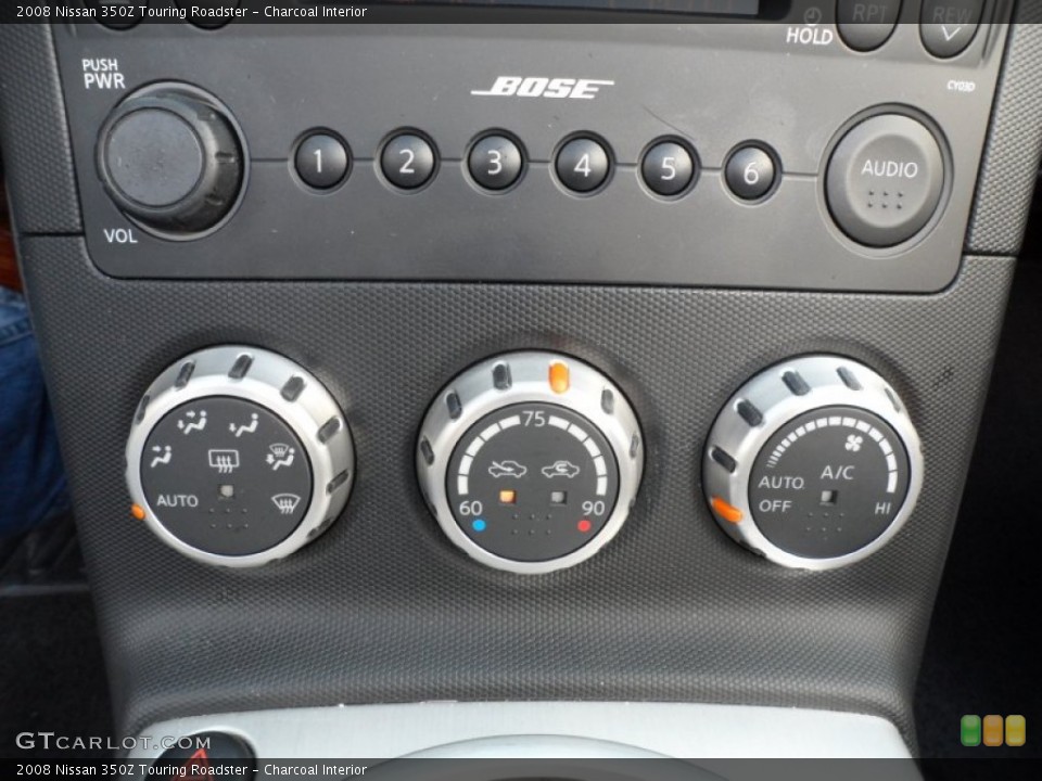 Charcoal Interior Controls for the 2008 Nissan 350Z Touring Roadster #61693363