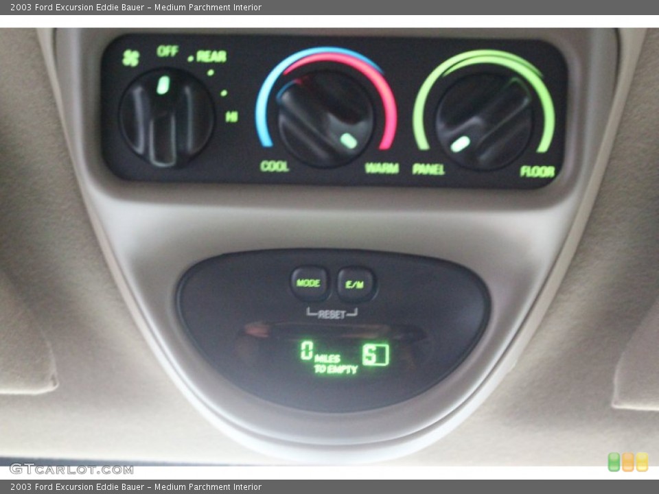 Medium Parchment Interior Controls for the 2003 Ford Excursion Eddie Bauer #61694686