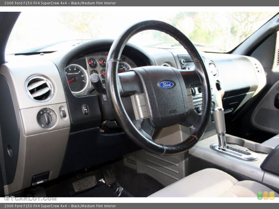 Black/Medium Flint Interior Dashboard for the 2006 Ford F150 FX4 SuperCrew 4x4 #61695075