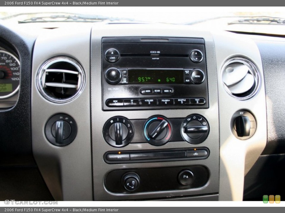 Black/Medium Flint Interior Controls for the 2006 Ford F150 FX4 SuperCrew 4x4 #61695107