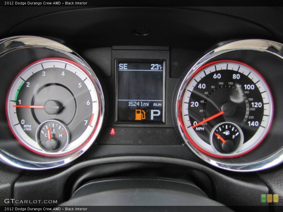 Black Interior Gauges for the 2012 Dodge Durango Crew AWD #61695752