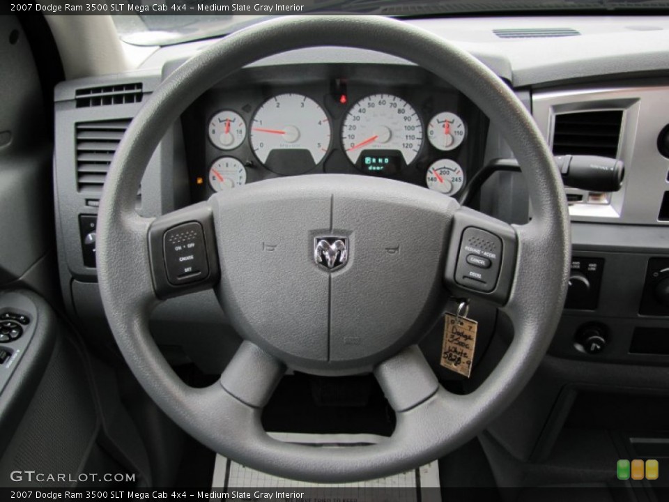 Medium Slate Gray Interior Steering Wheel for the 2007 Dodge Ram 3500 SLT Mega Cab 4x4 #61696421