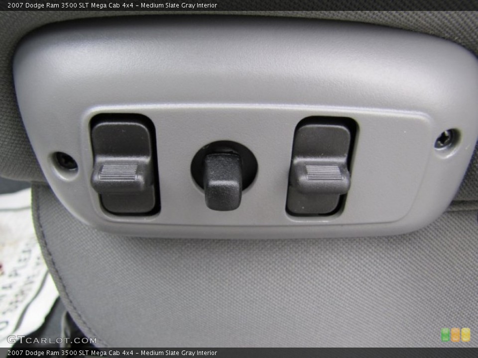 Medium Slate Gray Interior Controls for the 2007 Dodge Ram 3500 SLT Mega Cab 4x4 #61696439