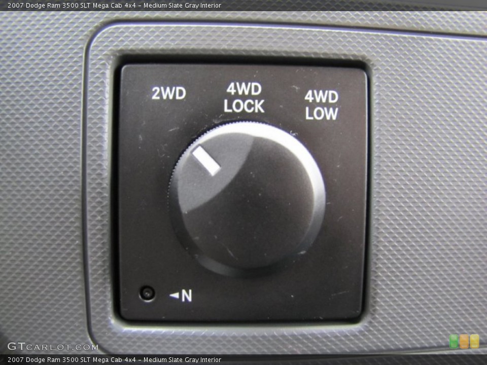 Medium Slate Gray Interior Controls for the 2007 Dodge Ram 3500 SLT Mega Cab 4x4 #61696460
