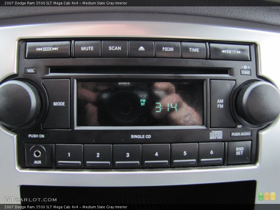 Medium Slate Gray Interior Audio System for the 2007 Dodge Ram 3500 SLT Mega Cab 4x4 #61696490