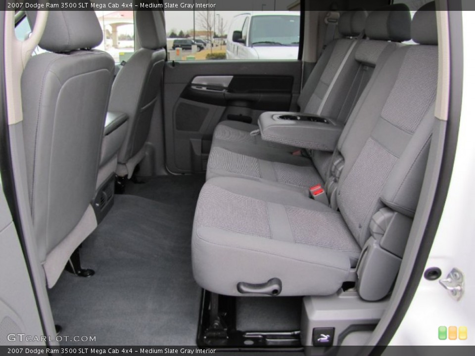 Medium Slate Gray Interior Rear Seat for the 2007 Dodge Ram 3500 SLT Mega Cab 4x4 #61696538