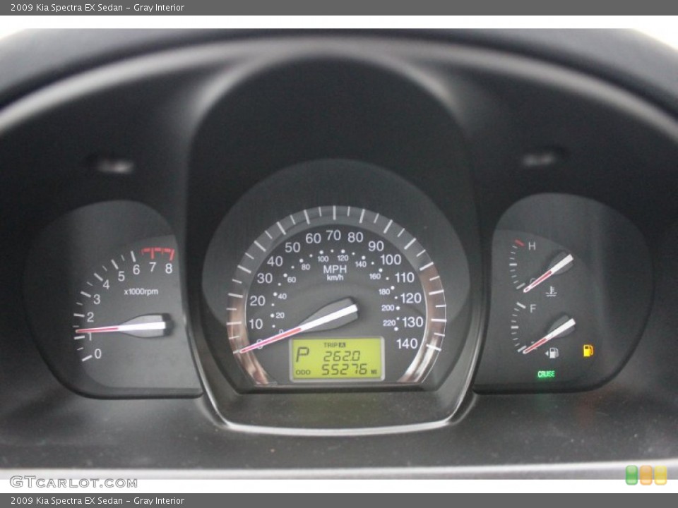 Gray Interior Gauges for the 2009 Kia Spectra EX Sedan #61699062
