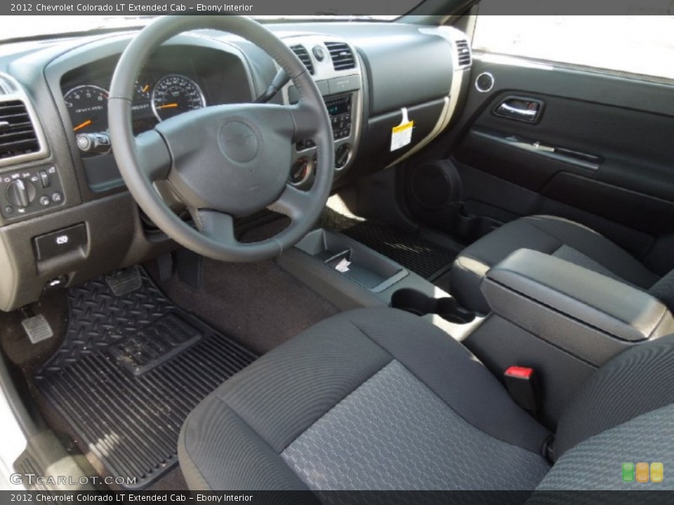 Ebony Interior Prime Interior for the 2012 Chevrolet Colorado LT Extended Cab #61703031