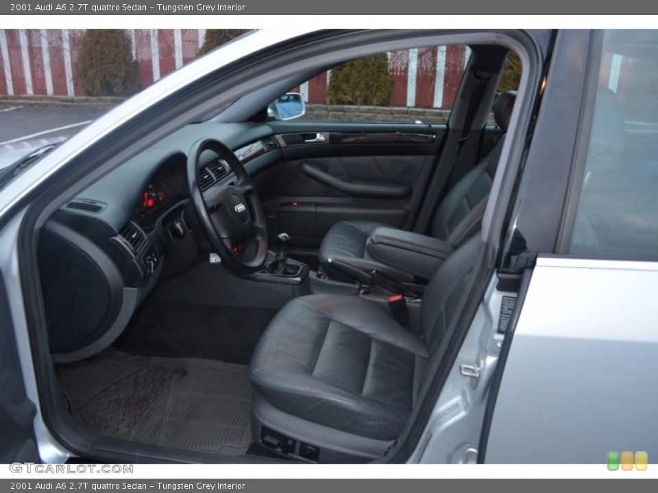 Tungsten Grey Interior Front Seat for the 2001 Audi A6 2.7T quattro Sedan #61703424