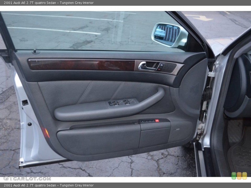 Tungsten Grey Interior Door Panel for the 2001 Audi A6 2.7T quattro Sedan #61703538