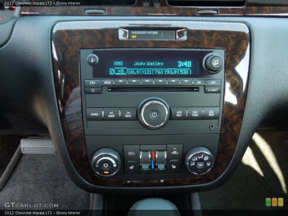 Ebony Interior Controls for the 2012 Chevrolet Impala LTZ #61703979