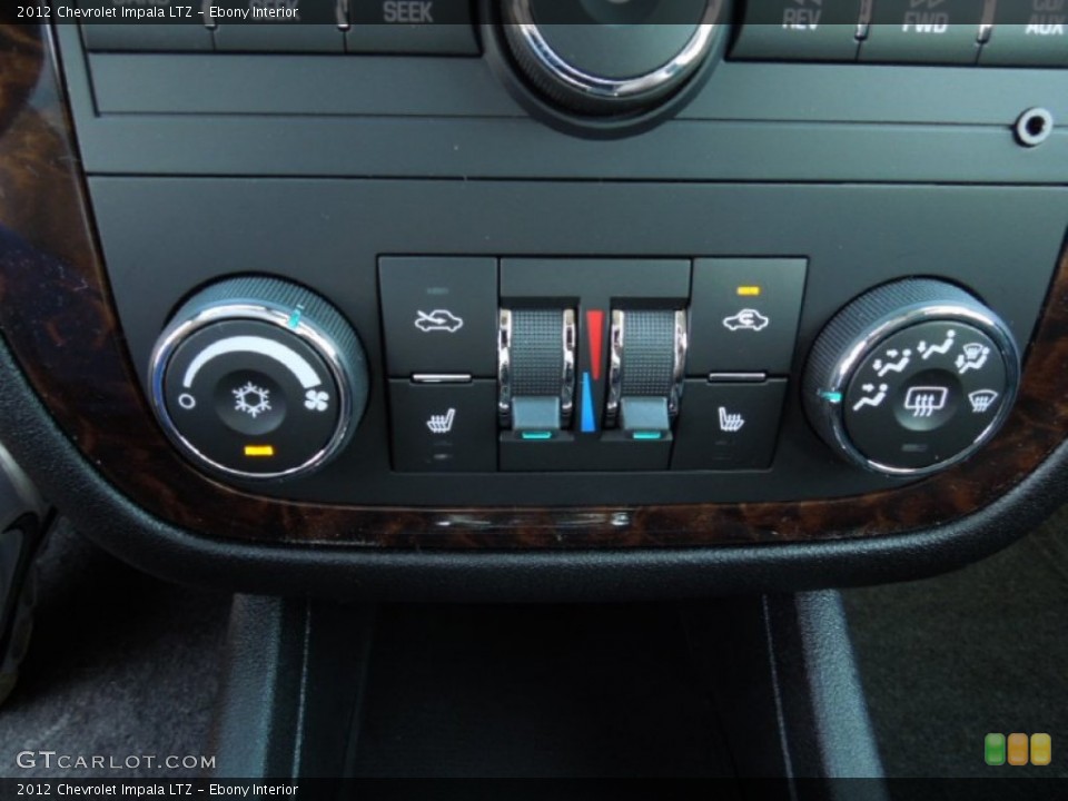 Ebony Interior Controls for the 2012 Chevrolet Impala LTZ #61703991