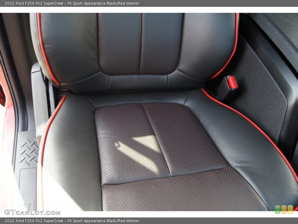 FX Sport Appearance Black/Red Interior Photo for the 2012 Ford F150 FX2 SuperCrew #61705575