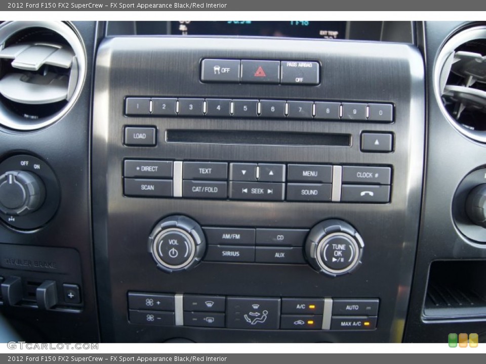 FX Sport Appearance Black/Red Interior Controls for the 2012 Ford F150 FX2 SuperCrew #61705758