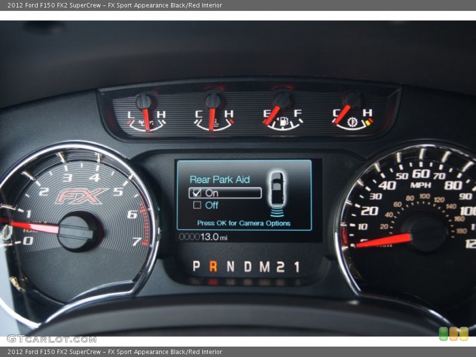 FX Sport Appearance Black/Red Interior Gauges for the 2012 Ford F150 FX2 SuperCrew #61705806