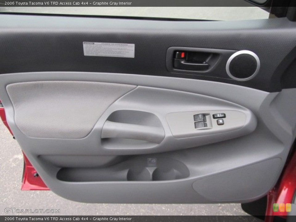 Graphite Gray Interior Door Panel for the 2006 Toyota Tacoma V6 TRD Access Cab 4x4 #61706210