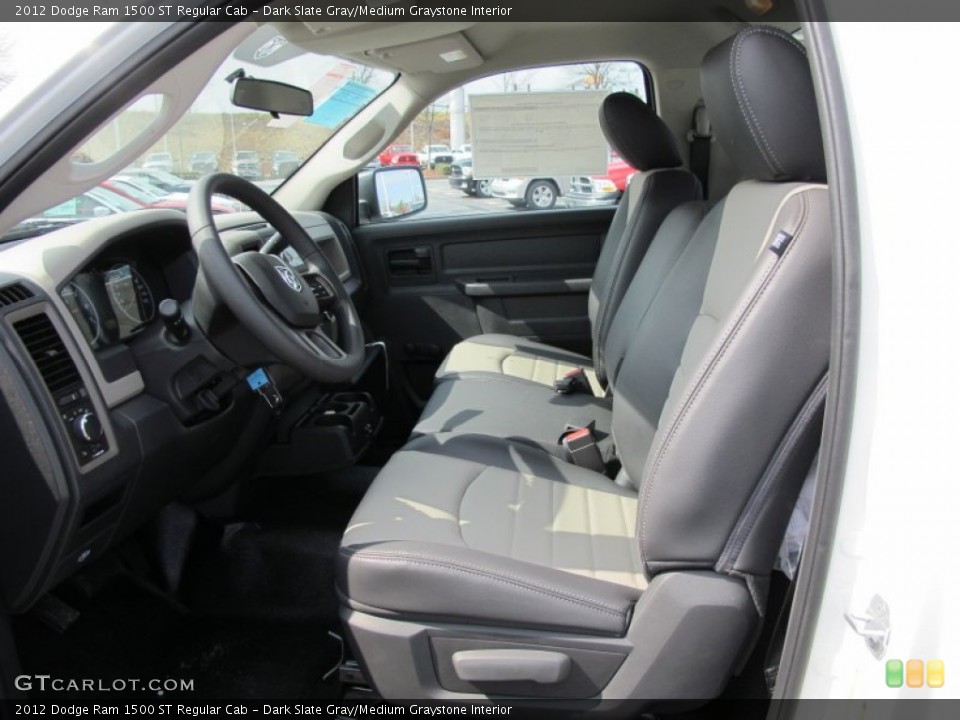 Dark Slate Gray/Medium Graystone Interior Photo for the 2012 Dodge Ram 1500 ST Regular Cab #61707465