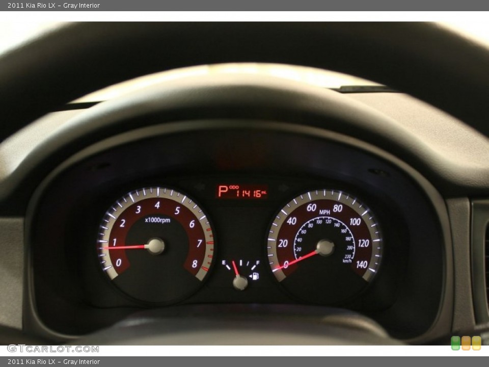 Gray Interior Gauges for the 2011 Kia Rio LX #61708167