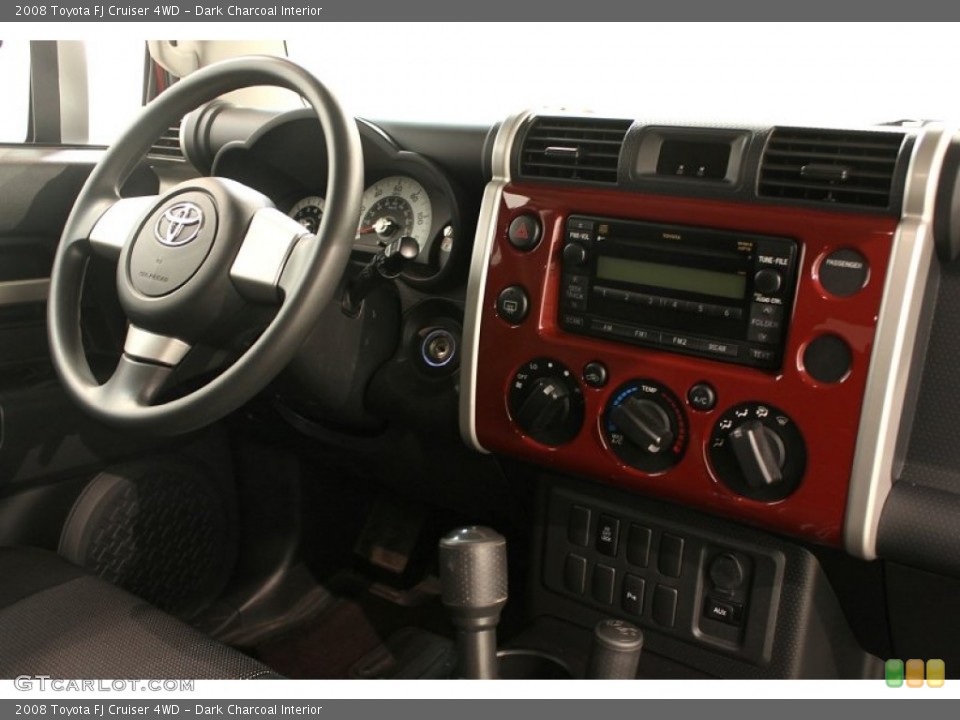 Dark Charcoal Interior Dashboard for the 2008 Toyota FJ Cruiser 4WD #61708422