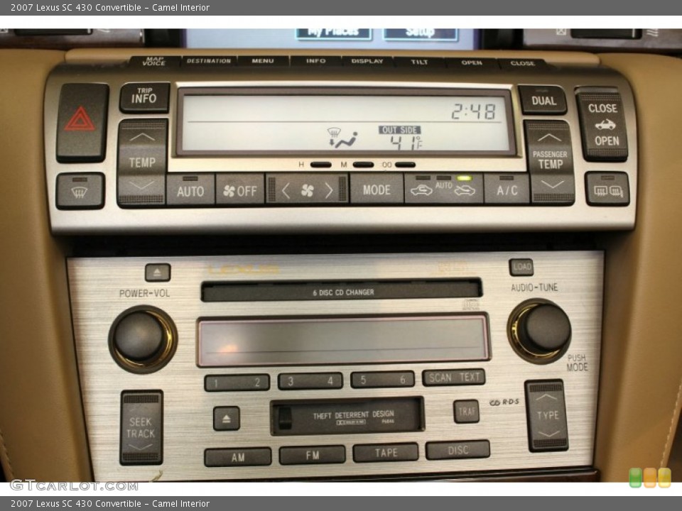 Camel Interior Audio System for the 2007 Lexus SC 430 Convertible #61709661