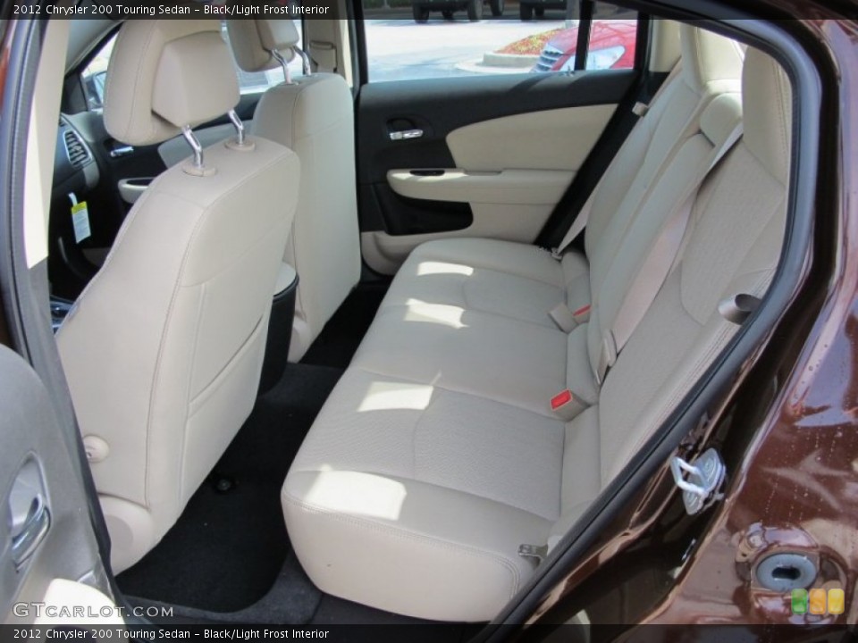 Black/Light Frost Interior Rear Seat for the 2012 Chrysler 200 Touring Sedan #61711333