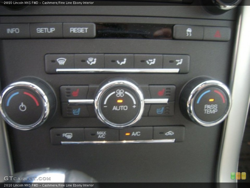 Cashmere/Fine Line Ebony Interior Controls for the 2010 Lincoln MKS FWD #61713696