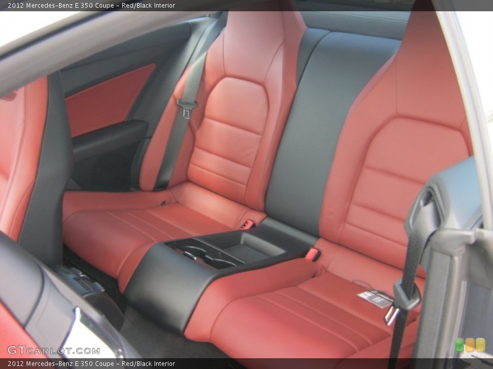 Red/Black Interior Rear Seat for the 2012 Mercedes-Benz E 350 Coupe #61714329