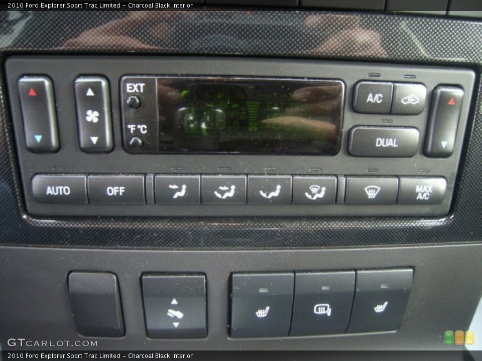 Charcoal Black Interior Controls for the 2010 Ford Explorer Sport Trac Limited #61716117