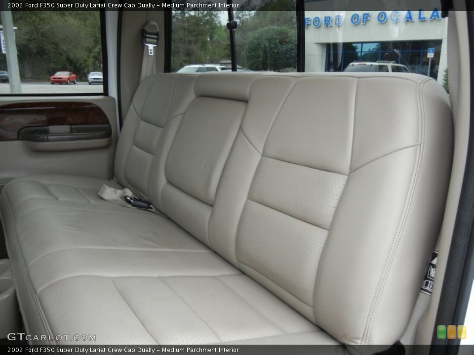 Medium Parchment Interior Rear Seat for the 2002 Ford F350 Super Duty Lariat Crew Cab Dually #61717464