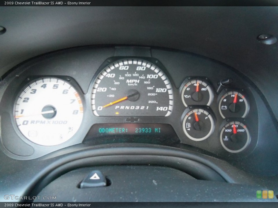 Ebony Interior Gauges for the 2009 Chevrolet TrailBlazer SS AWD #61718406