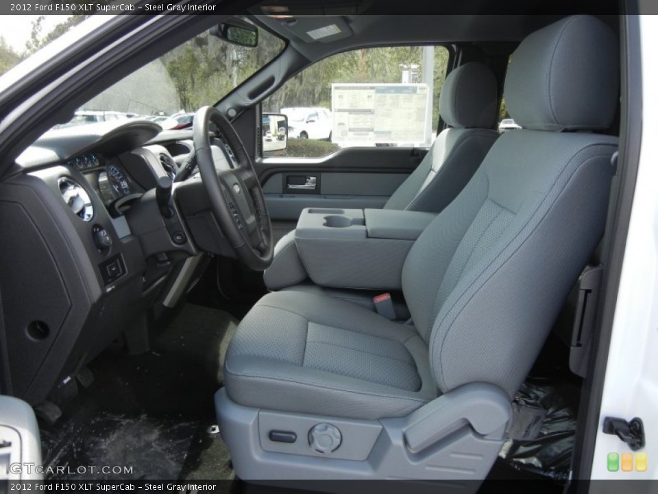 Steel Gray Interior Front Seat for the 2012 Ford F150 XLT SuperCab #61718838