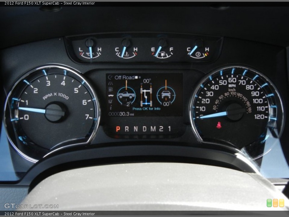 Steel Gray Interior Gauges for the 2012 Ford F150 XLT SuperCab #61718865