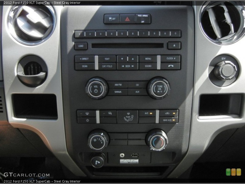 Steel Gray Interior Controls for the 2012 Ford F150 XLT SuperCab #61718873