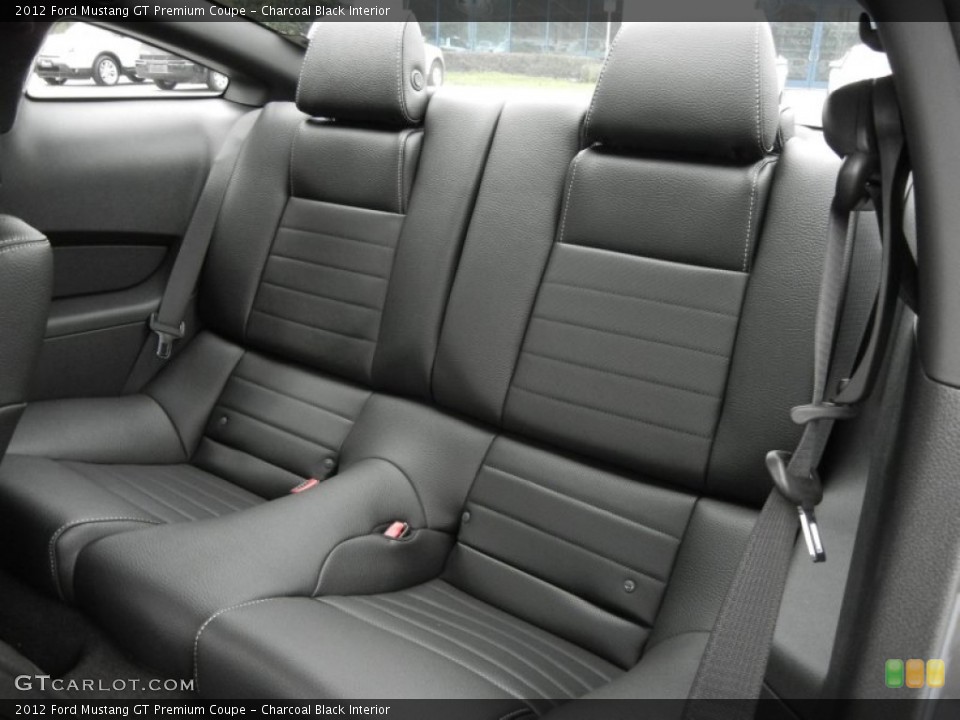Charcoal Black Interior Rear Seat for the 2012 Ford Mustang GT Premium Coupe #61718958