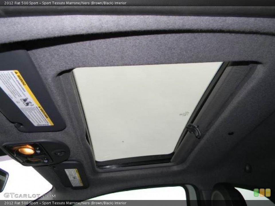 Sport Tessuto Marrone/Nero (Brown/Black) Interior Sunroof for the 2012 Fiat 500 Sport #61719156